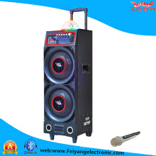 Double 10 ′′ Professional Active Stage Speaker with Multi-Colorful Light F6200t